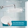 gotonovo Rain Shower System with 10 Inch Round Showerhead and