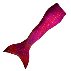 Mermaid Swimsuit (No Monofin) (Fiji Red, 4. L)