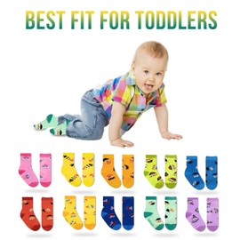 Accessory Supply Sesame Street Toddler Grip Socks for Kids With Grippers, Non-Slip