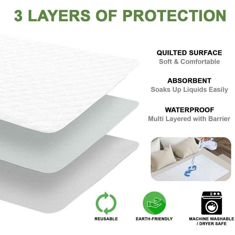 80 x 36 inches Big Size Washable Bed Pad /