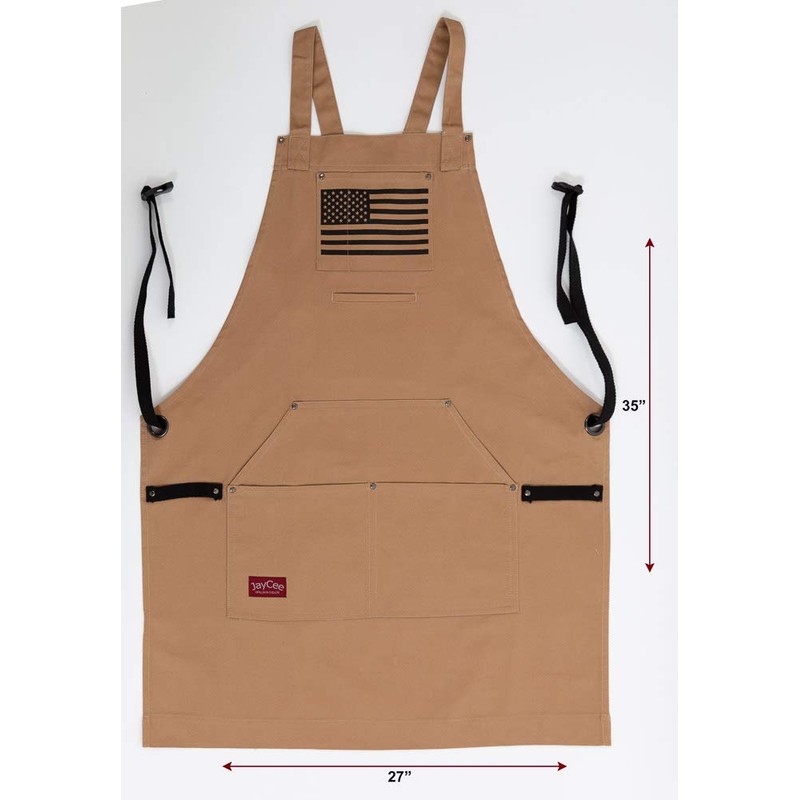 JayCee's Perfect Apron for BBQ, Grill, Chef, Hobby, Garden, or