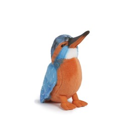 Living Nature Kingfisher, Realistic Soft Cuddly Bird Toy, Naturli Eco-Friendly Plush, 15cm