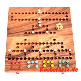 Barricade Blockade Board Medium Wooden Folding Board Puzzle Wood Strategic Dice Game for 4 Players Blockades Children's Game Medium Board Game Board Game