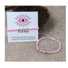 COLORFUL BLING Evil Eyes Bracelet for Female Amulet Pink Protection