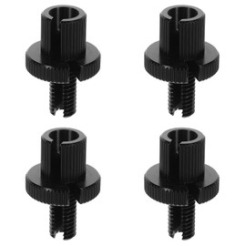 4Pcs M8 Motorcycle Clutch Cable Wire Adjuster Screw Motorbike Brake Fastener Clutch Brake Cable Adjuster for Motorcycle Black Aluminum Alloy