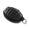 Suuree Grenade Style Pouch, Professional Coin Purse Keychain Case, Small EDC Pouch Holder for Money Change, Keys, Earphone Bag Pocket. (Black)