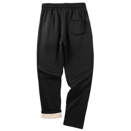 ZITY Men's Thick Fleece Winter Pants Heavyweight Warm Sherpa Lined Athletic Jogger Sweatpants with Pockets