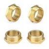 0XBIT 3/4 to 1/2 Reducer, Brass Reducer 3/4 Female x