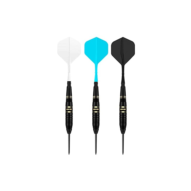 DAHI 9pcs Dart Shafts and Flights Made of One Piece