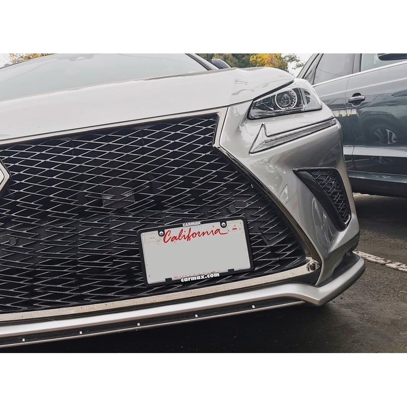 iJDMTOY No Drill Front Grille Mesh Mount License Plate Relocator