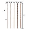 VALYRIANTOOL Cobalt Extra Long Drill Bits Set(5PCS), M35 High Speed