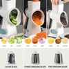 EDEFISY Cheese Grater Hand Crank Rotary Cheese Grater with Handle,3-in-1
