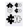 4 x 'Heart Jigsaw Pieces' Temporary Tattoos - Water Resistant,