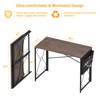 VECELO 39 Inch Folding Desk Simple Assembly, Writing Computer Desk