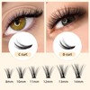 QUEWEL QUEWEL Lash Clusters 240Pcs Individual Lashes 30D 0.07C Curl