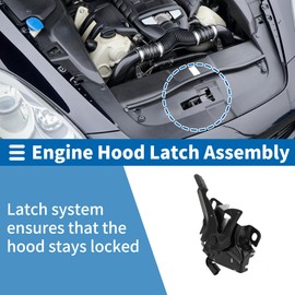 X AUTOHAUX Hood Latch Assembly for Honda Accord 2.4L 3.5L 08-12 Engine Hood Latch Lock Release No.74120TA0A01/74120TA6A01/74120-TA0-A01/74120-TA6-A01/HO1234122