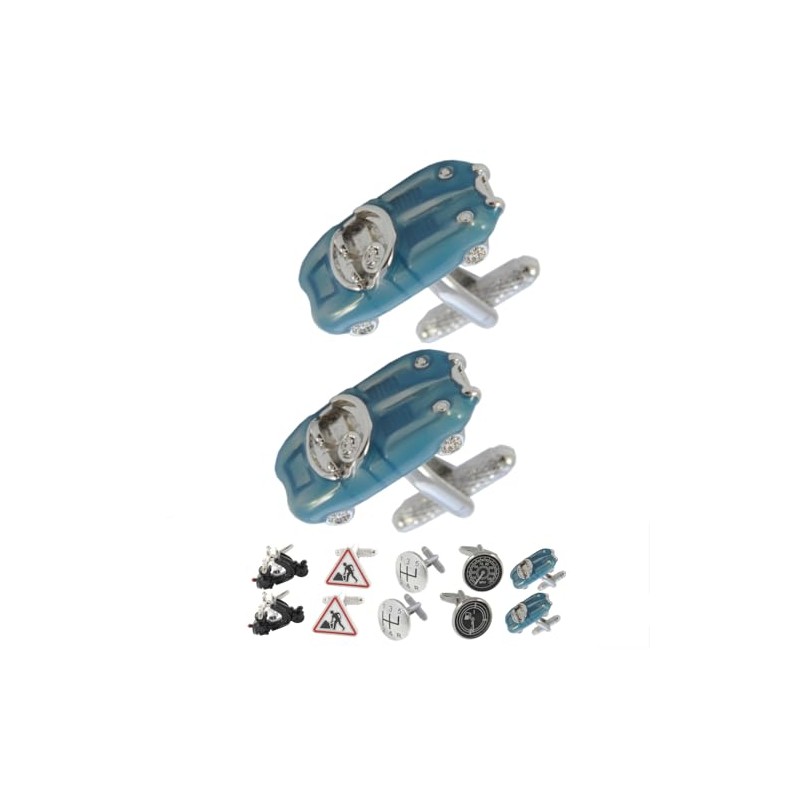 Cufflinks for Men Car - With Box - Classic Racing