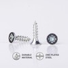 Zinc Plated Steel Wood Screws 3.5 x 15mm Pozi Drive