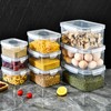 3pcs Drain Storage Basket Box Transparent Leakproof Food Storage Containers