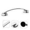 TEHAUX Wall Mounted Bathroom Safety Grab Bar Large Silver Suction