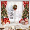 Printspree Christmas Window Backdrop 10x12ft | Snowy Winter Wonderland with