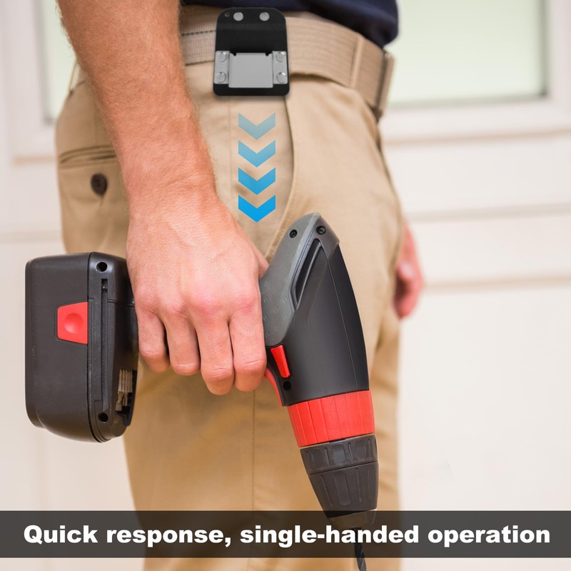 Drill Holder Clip for Tool Belt, Quick Grab or Hang