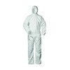 Protective Suit Against Infectant Risks, Colour: White, Size: L