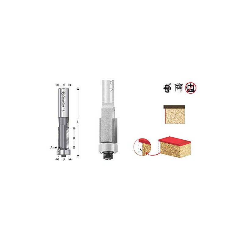 Amana Tool 47198 Carbide Tipped Down Shear Overhang Trim 3/16