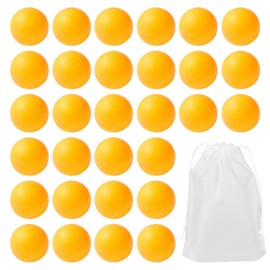 arrderly Pack of 30 Yellow Ping Pong Balls, Ping Pong Party Games, Toy Ball for Pets, Party Decorations, Suitable for Family Games, School Activities, Beginner Training (Yellow)