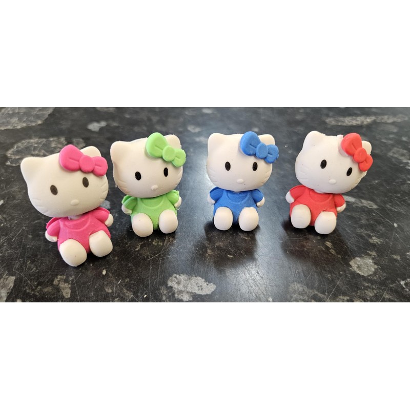 Fat-catz-copy-catz Set of 2 Novelty Collectable Colourful Cartoon Kitty Japanese
