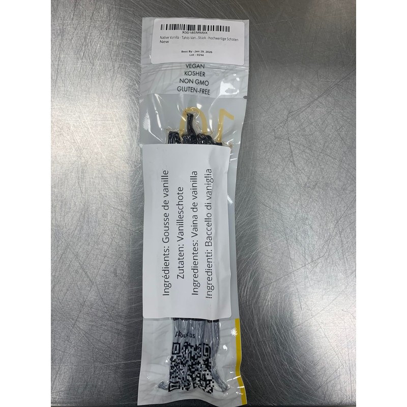 Native Vanilla Grade B Tahitian Vanilla Beans – 10 Total