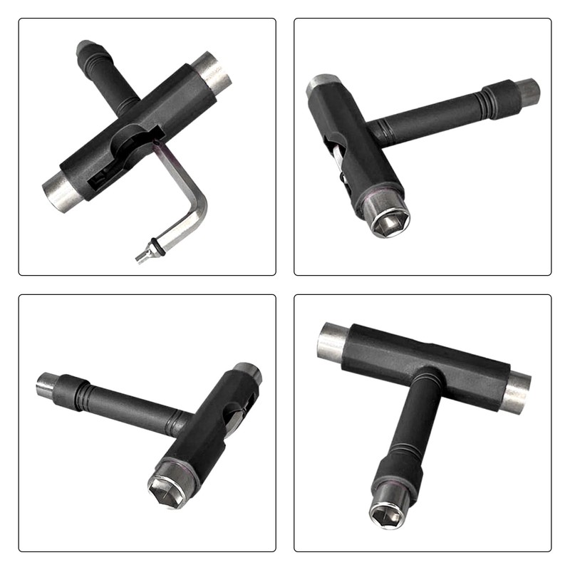 FDGGT 1 Set Skateboard Tool Keys and 1 Skateboard Spacer,