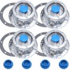 iBroPrat 4pcs 343-4009 Aluminum Hub Cap for Trailer Axle, 3434009