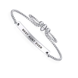 Best Aunt Ever Gifts Auntie Bracelet from Nephew Niece, Aunt Birthday Jewelry, Mothers day