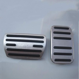 For Honda Civic 2016-2018 No Drill Non-Slip Performance Car Rest Pedal Brake And Gas Pedal Covers Accessories pedal Aluminum alloy Pedals Set AT With LOGO 2Pcs