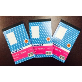 Unbranded 3 Pack: 2 part Carbonless Sales Order Books Receipt Form Invoice 50 Set 4.5x7.5