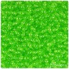 BeadTin Lime Transparent 6mm Round Craft Beads (500pcs)