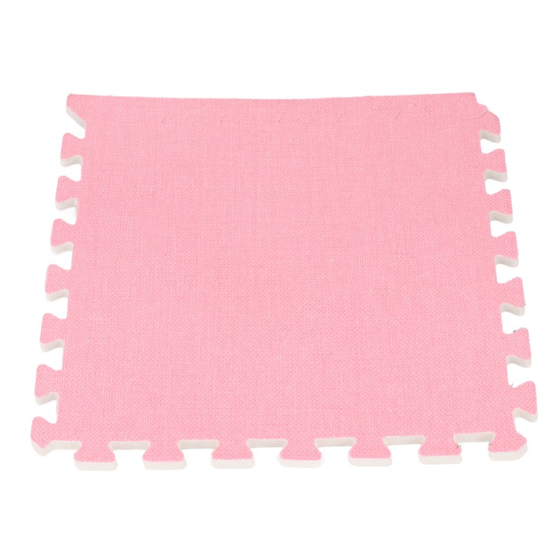 Cotton Linen Interlocking Mat Thicken Soundproofing Cuttable Patchwork Puzzle Foam