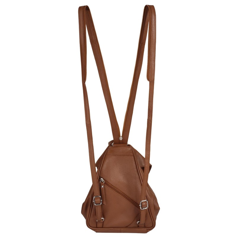 bruno banani Women's Genuine Leather Backpack Spacious Shopper and City