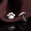 Paw Stud Earrings Jiahanzb Paw Stud Earrings Sterling Silver Paw