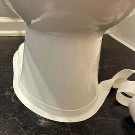 White Caulking Tape for Toilet and Bathtub Self Adhesive, 1.5" x13.5Ft Sealant Caulk Strip Sealing Tape for Bathroom Peel and Stick Floor Shower Wall Tile and Kitchen Edge Protector