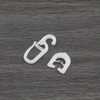 Create idea 50 Pairs White Plastic Curtain Sliders Compatible with