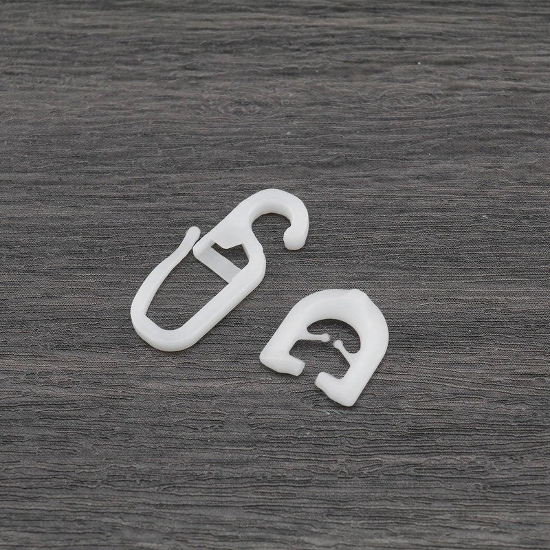 Create idea 50 Pairs White Plastic Curtain Sliders Compatible with
