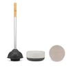 Full Circle Royal Plunge - Bathroom Toilet Plunger with Ceramic