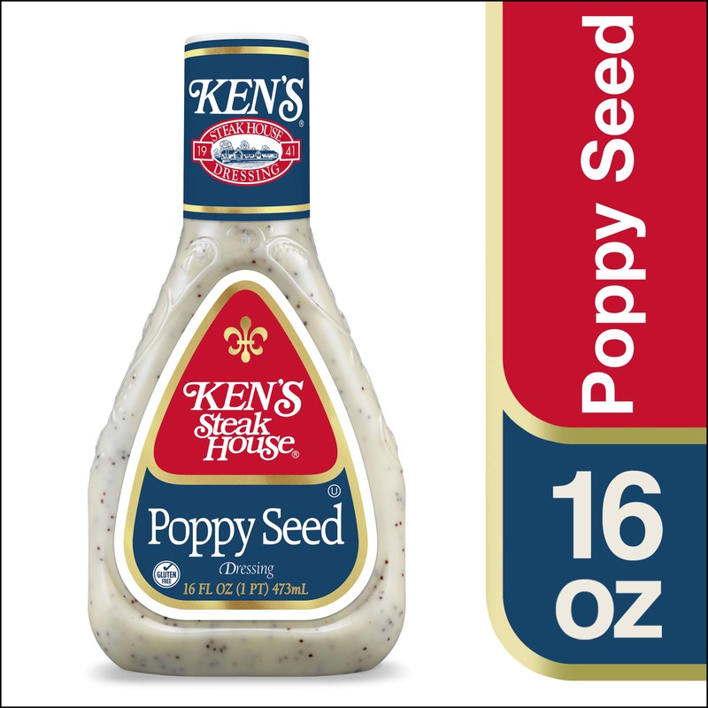 Ken's Steak House Poppy Seed Dressing 16 Fl Oz (Pack