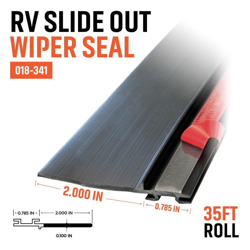 Combo RV Slide Out Black Rubbers | 018-312-EKD & 018-341