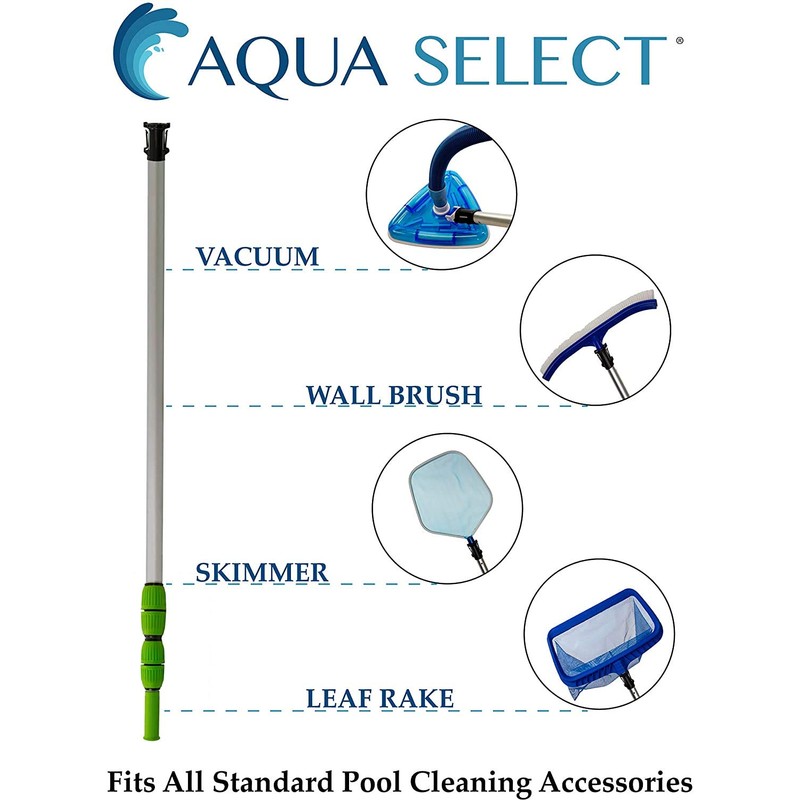 Aqua Select Pool Cleaning Maintenance Kit | Includes EZ-Clip 7'