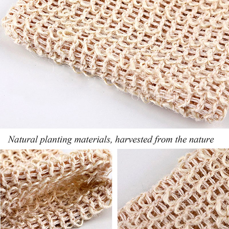 ZEPELOFFY Soap Bags,3 Packs Bar Soap Pouch,Sisal Soap Saver Bag