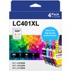 LC401XL Ink Cartridges for Brother Printer Compatible LC401 Ink Replacement