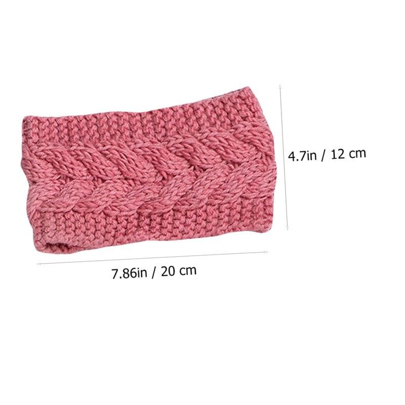 BIUDECO 3pcs Women Knit Warm Headband Wool Woven Hairband Soft